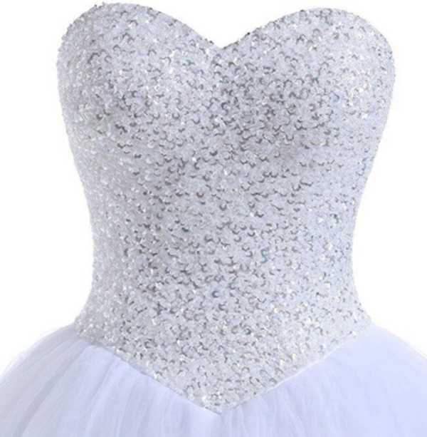 T21-Prinses Luxe Pailletten Bling Trouwjurk - Image 2
