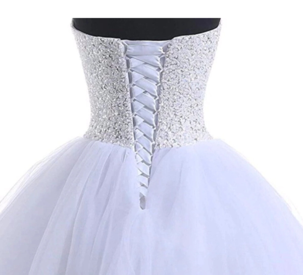 T21-Prinses Luxe Pailletten Bling Trouwjurk - Image 3