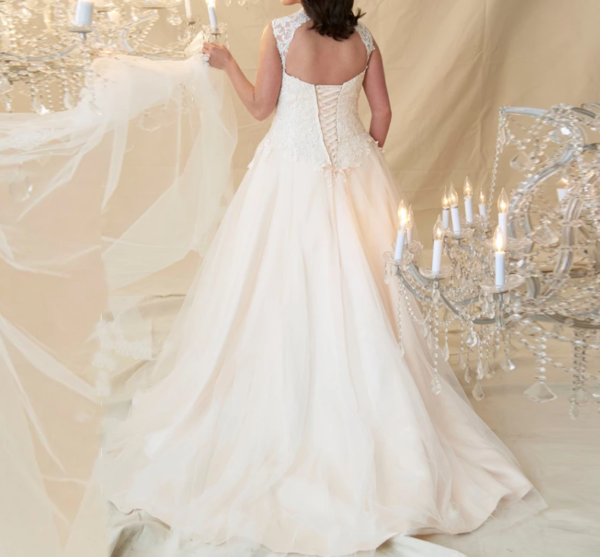 Elegante V-Hals Eenvoudige Trouwjurk / Baljurk
