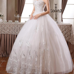 T11- Mouwloze Pailletten Bling Trouwjurk / Prinses Bruidsjurk